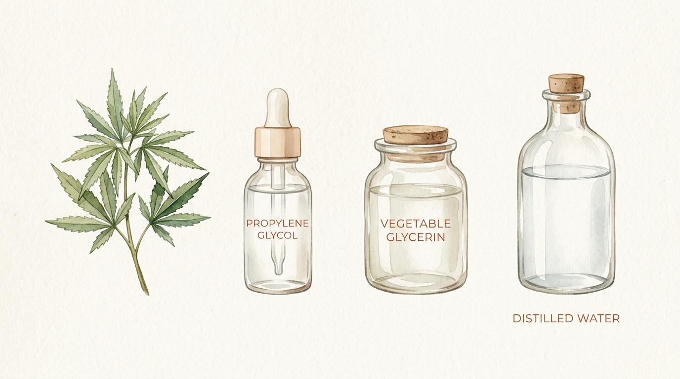 Four simple ingredients in Wild Roots Hemp products