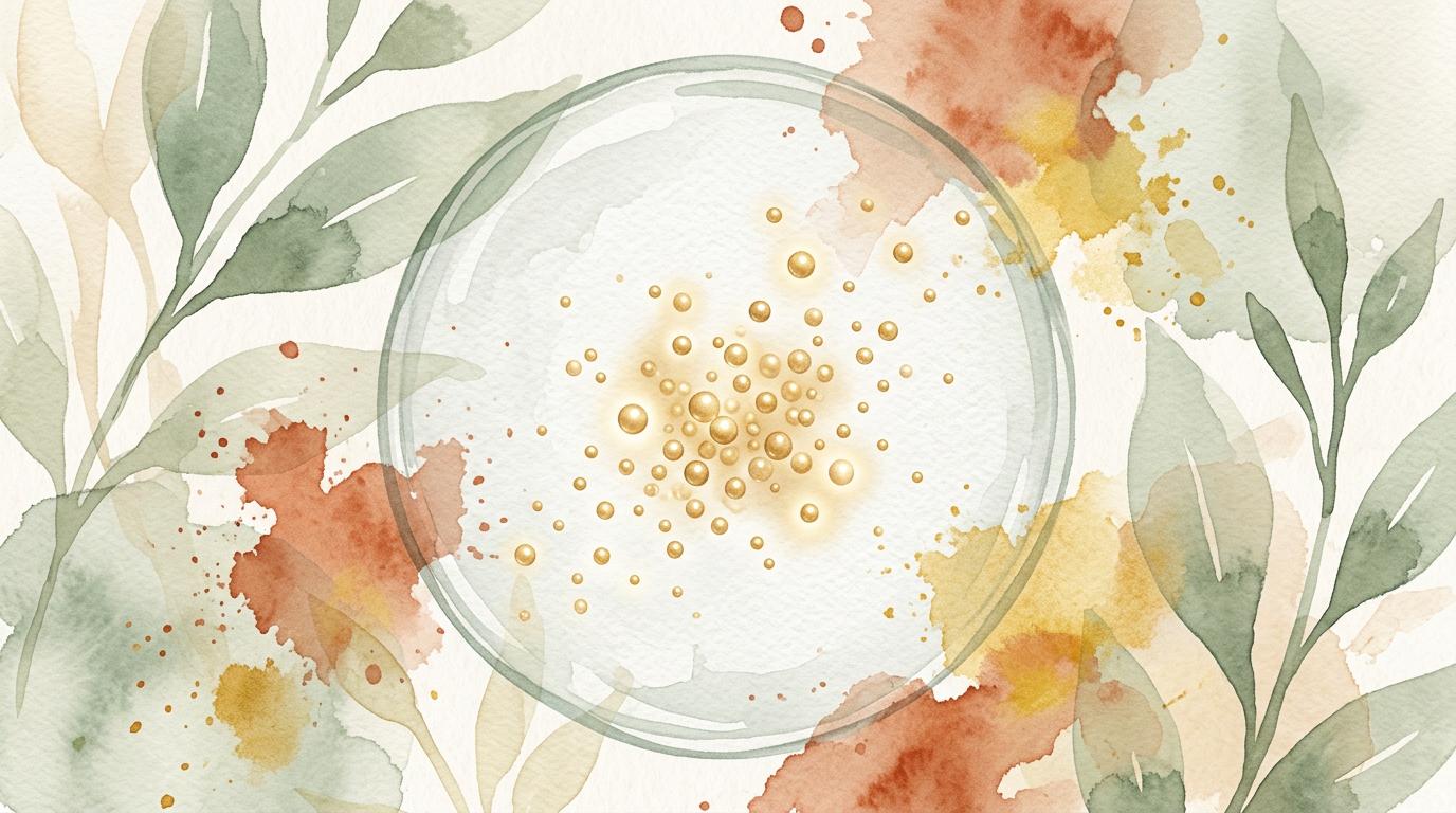 Nano-science illustration showing particle comparison for nano-hemp technology