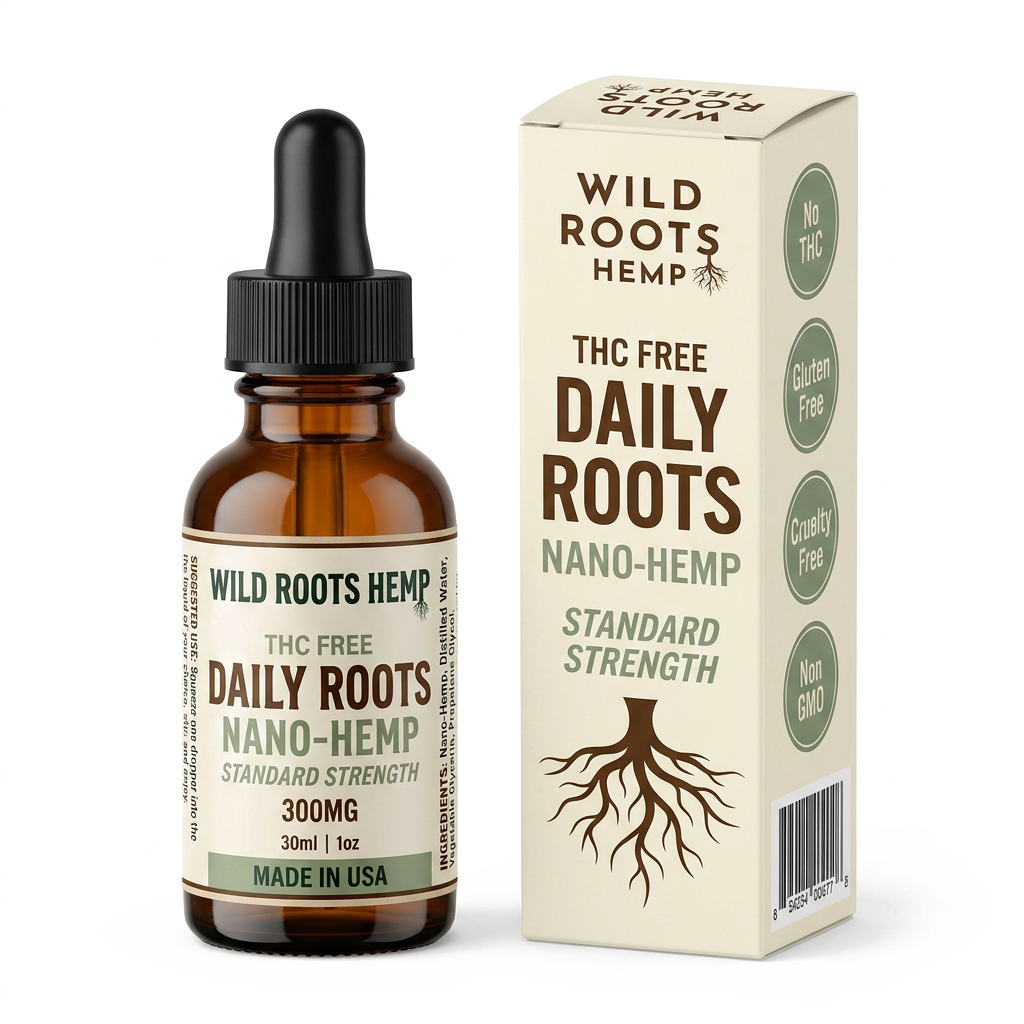 Daily Roots Standard Strength - 300MG nano-hemp daily wellness tincture