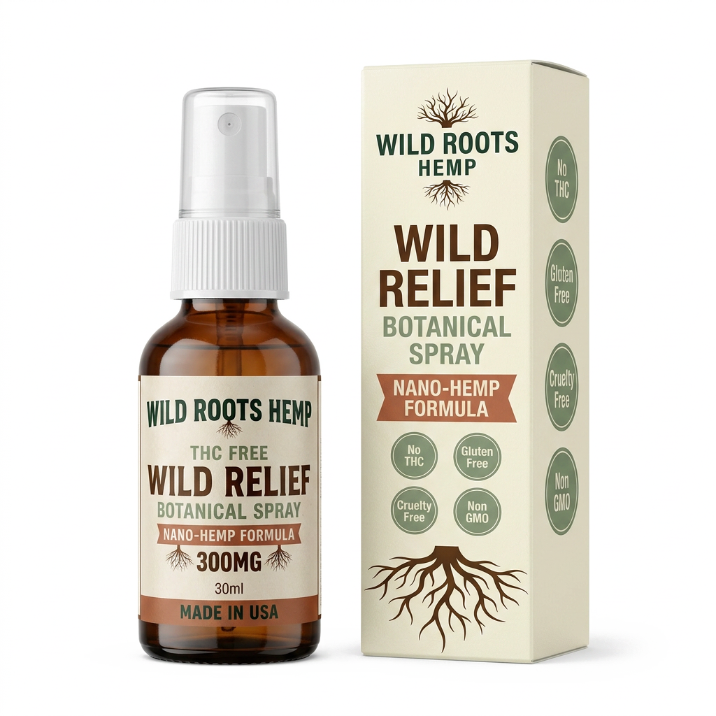 Wild Relief Botanical Spray - 300MG nano-hemp oil-based spray