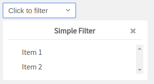 Simple dropdown