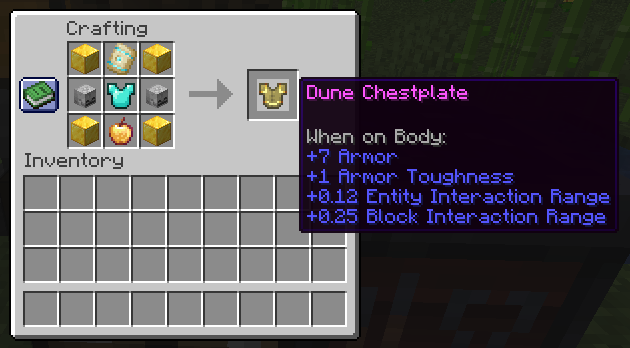 Dune Armor Recipe