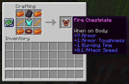 Fire Armor Recipe