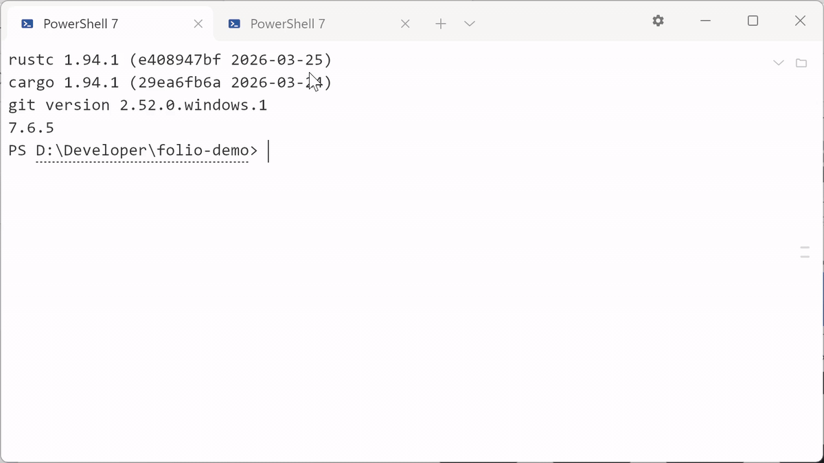 A tab is pressed and dragged down out of the tab strip; over the
       right half of the window a landing preview appears, and on release the
       tab's shell becomes the right-hand pane, still running. Then the new
       pane's own header is dragged to the bottom edge, and the side-by-side
       layout becomes two full-width bands.