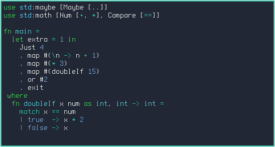 Example source code for the Lumina programming language.