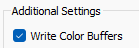 Write Color Buffers