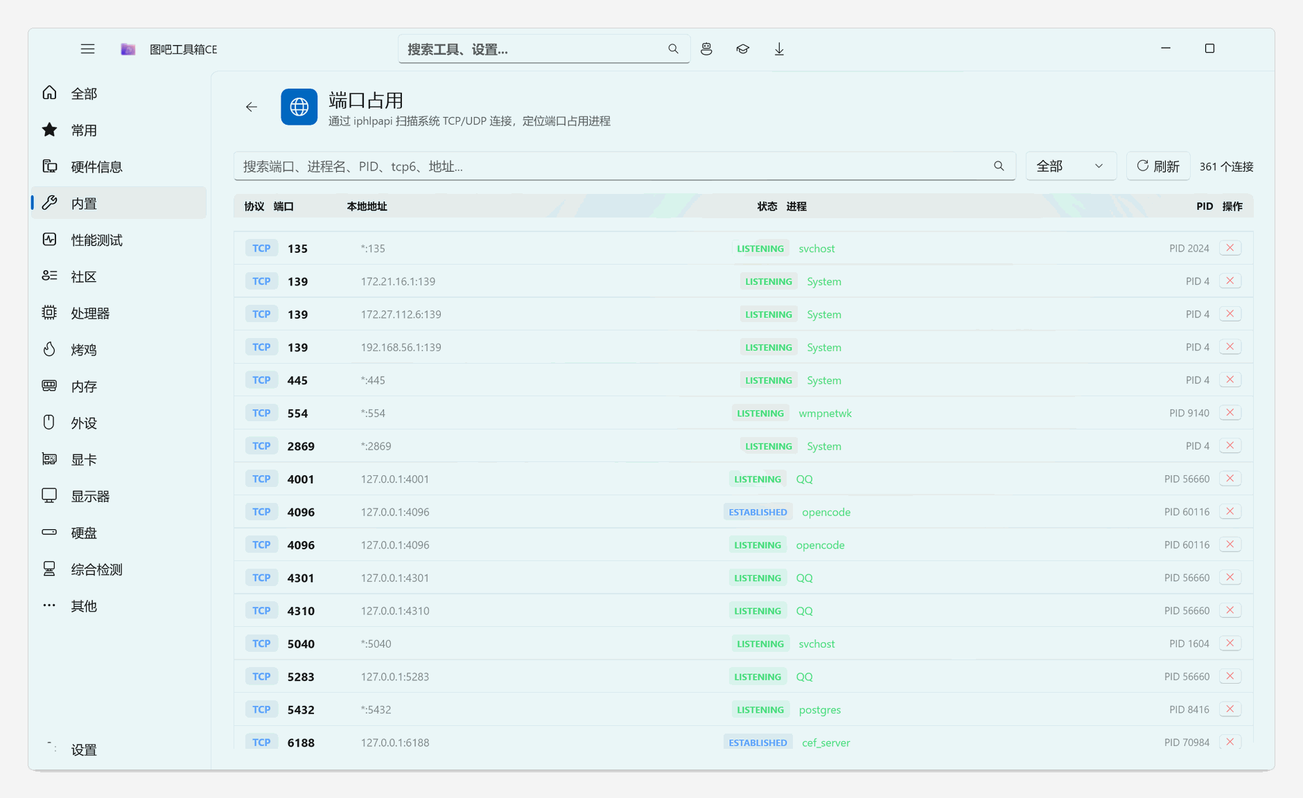 端口占用