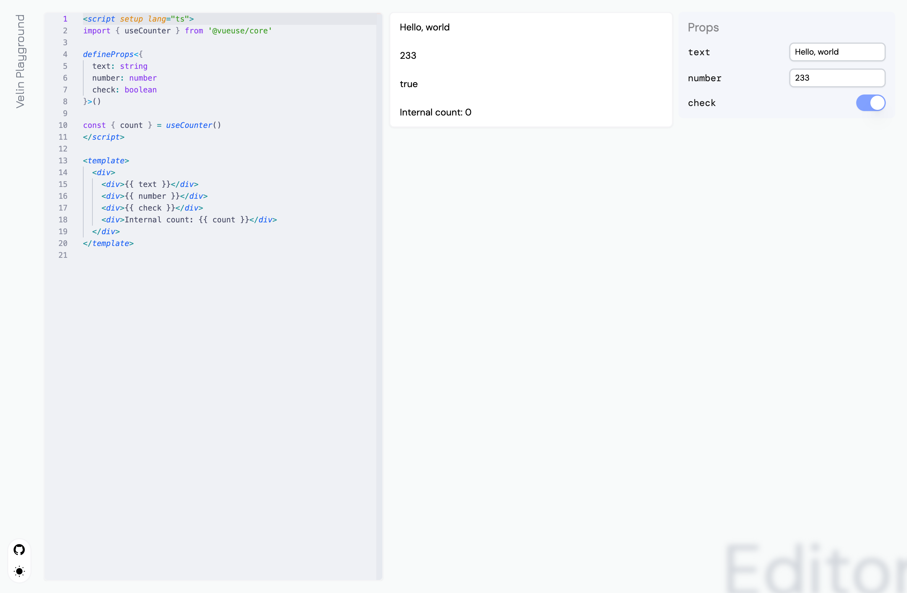 Light Theme Playground
