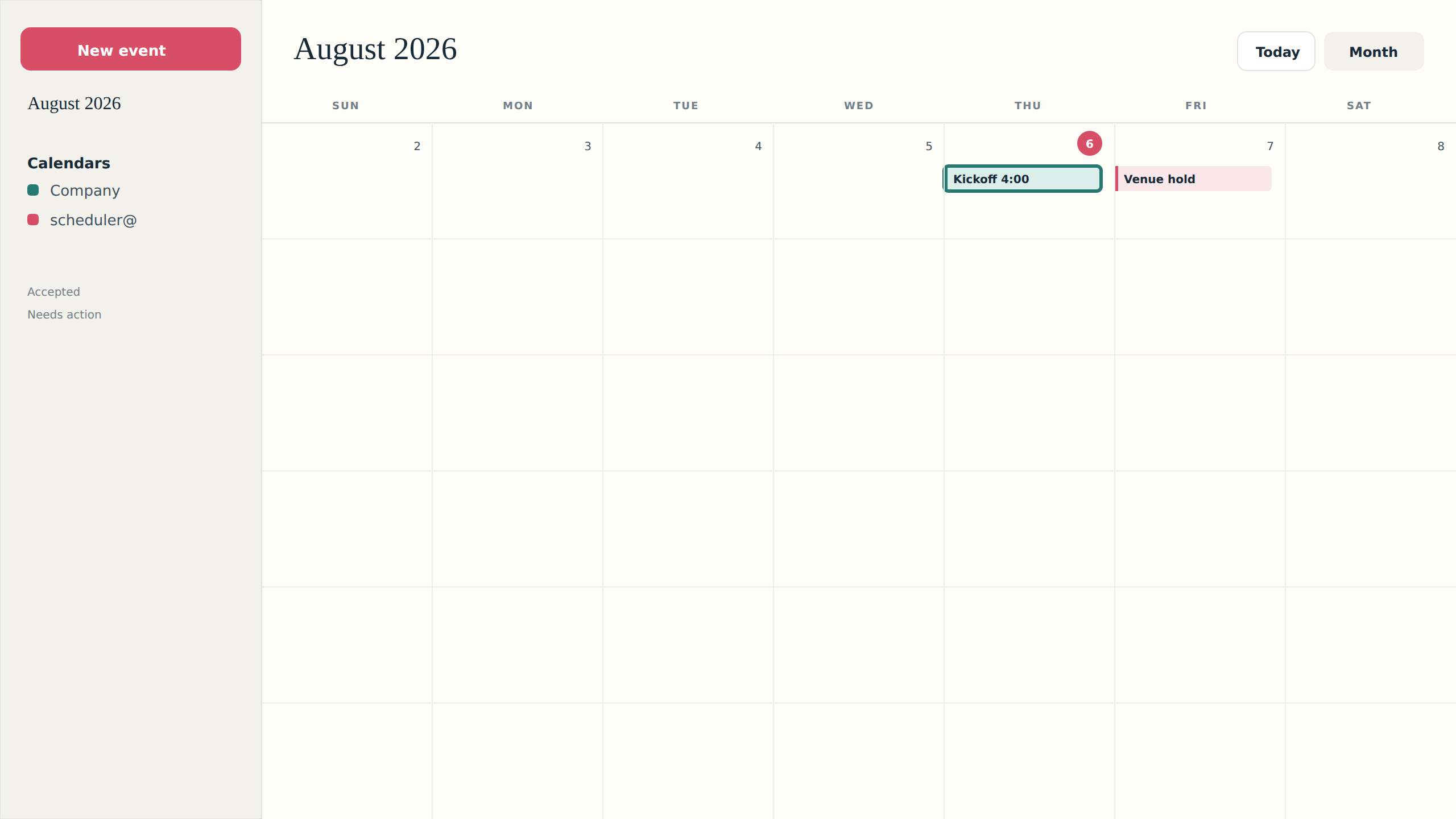 Calendar