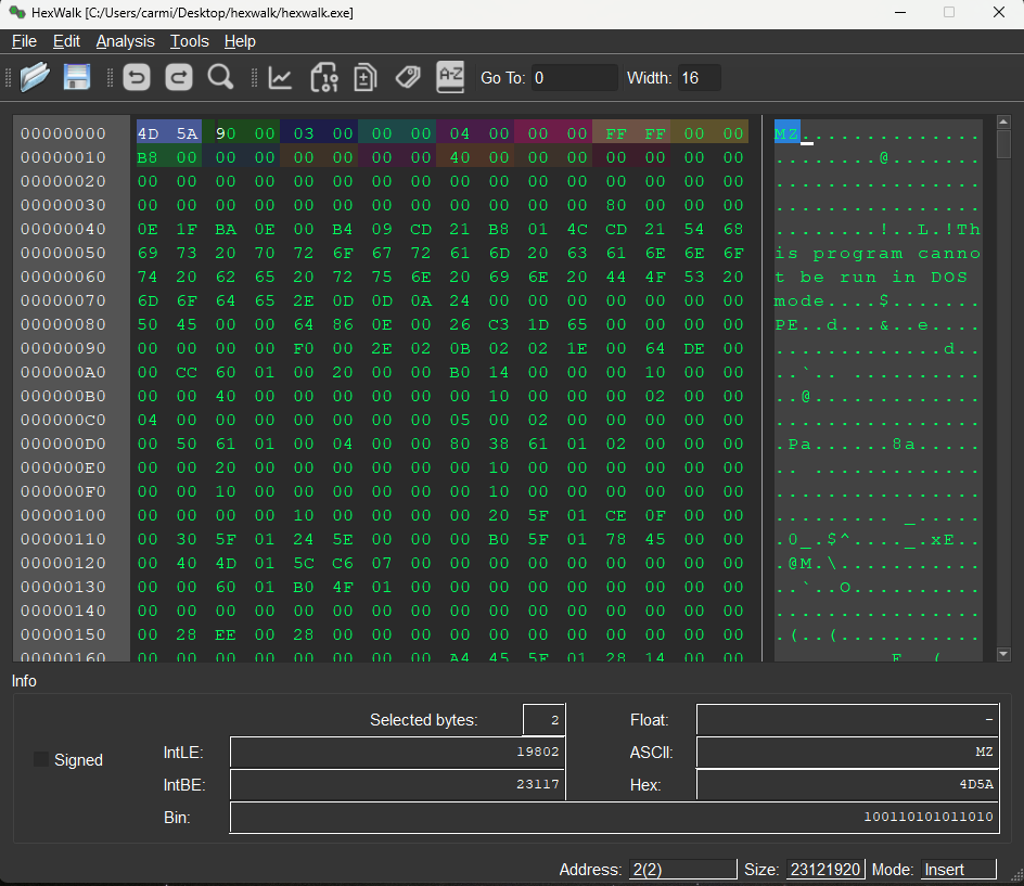 hexwalk gui