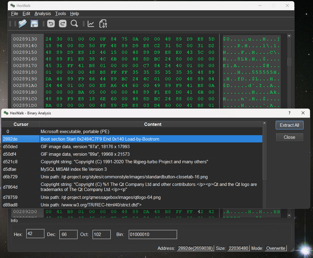 hexwalk gui