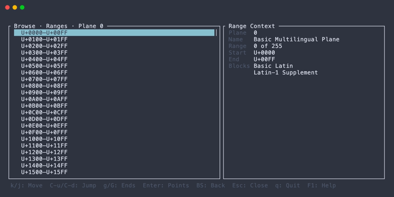 Range browser