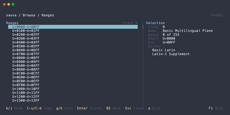 Range browser