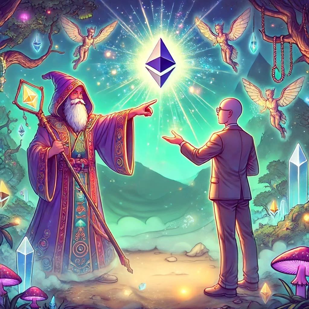 Ethereum Wizard endorsing a user