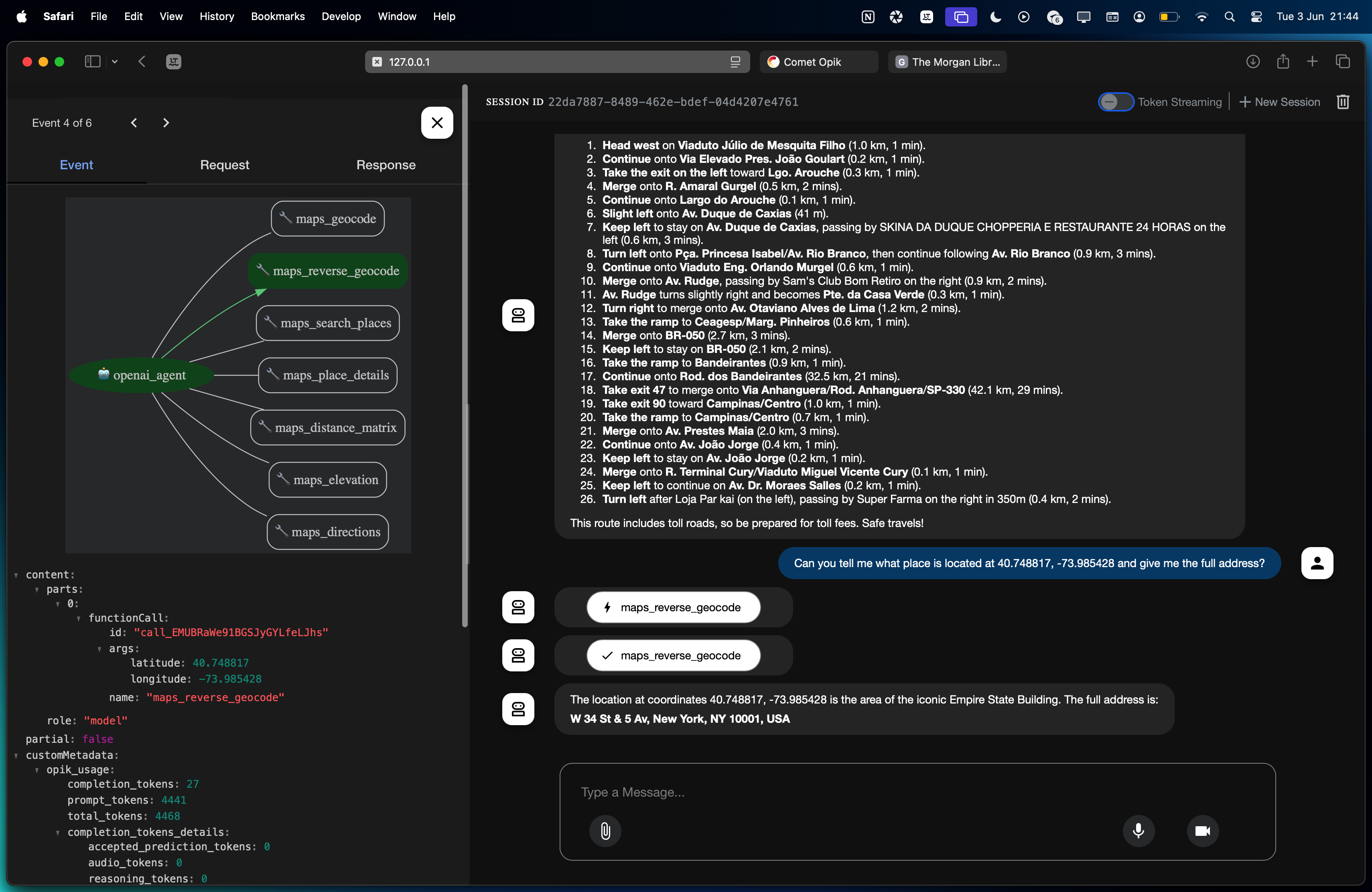 Reverse Geocode Event