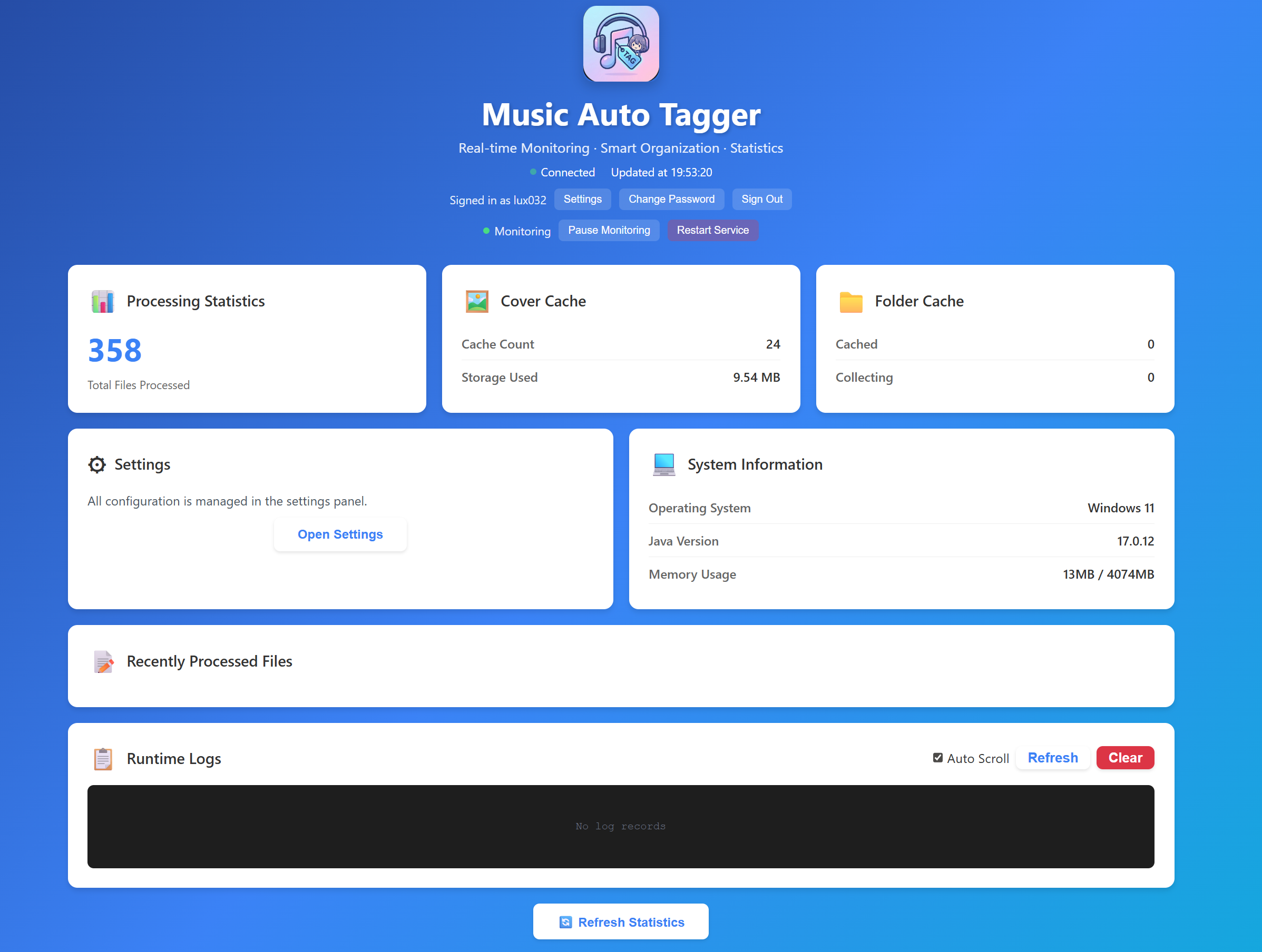 Web Dashboard