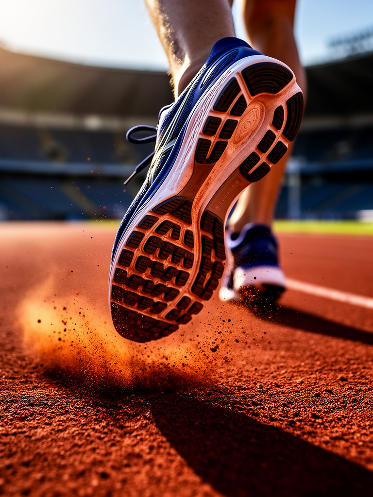 Flux 2 Flex output for best AI image model for running shoe ads