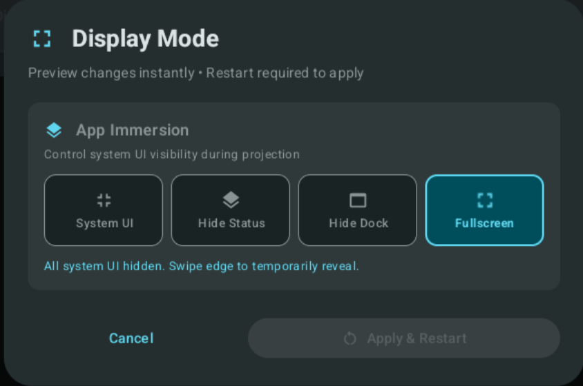 Display mode