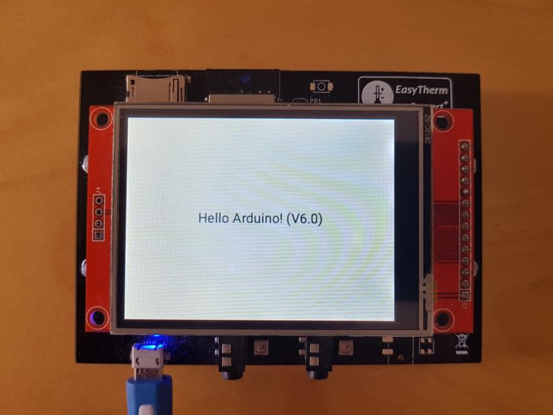 LVGL Arduino example result