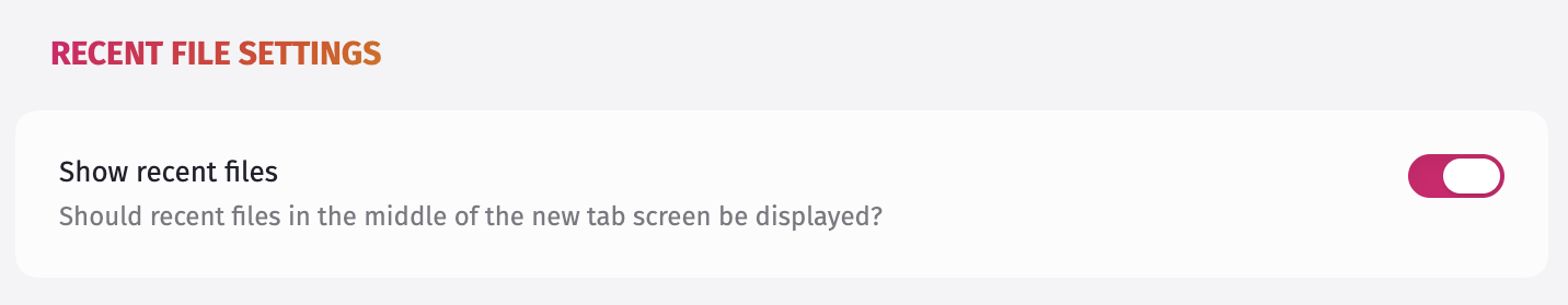 A screenshot showing the Tab Candy search settings