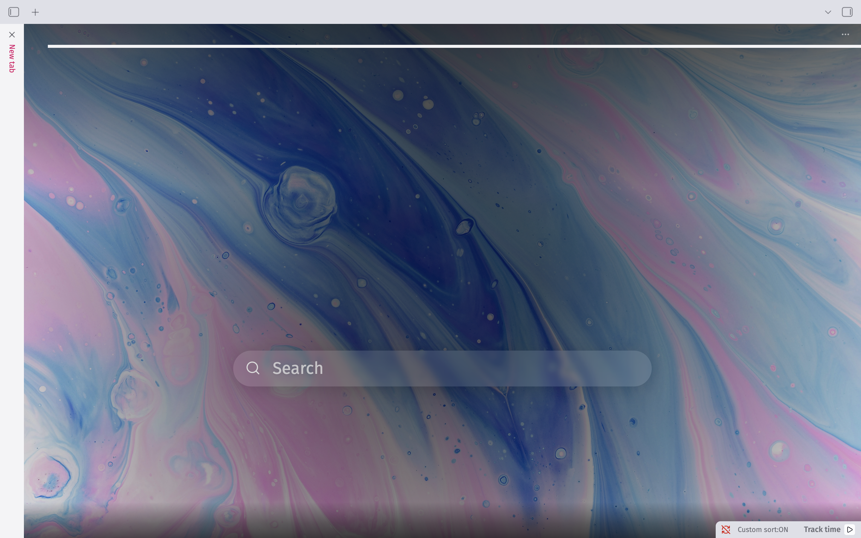 Tab Candy screenshot inline search