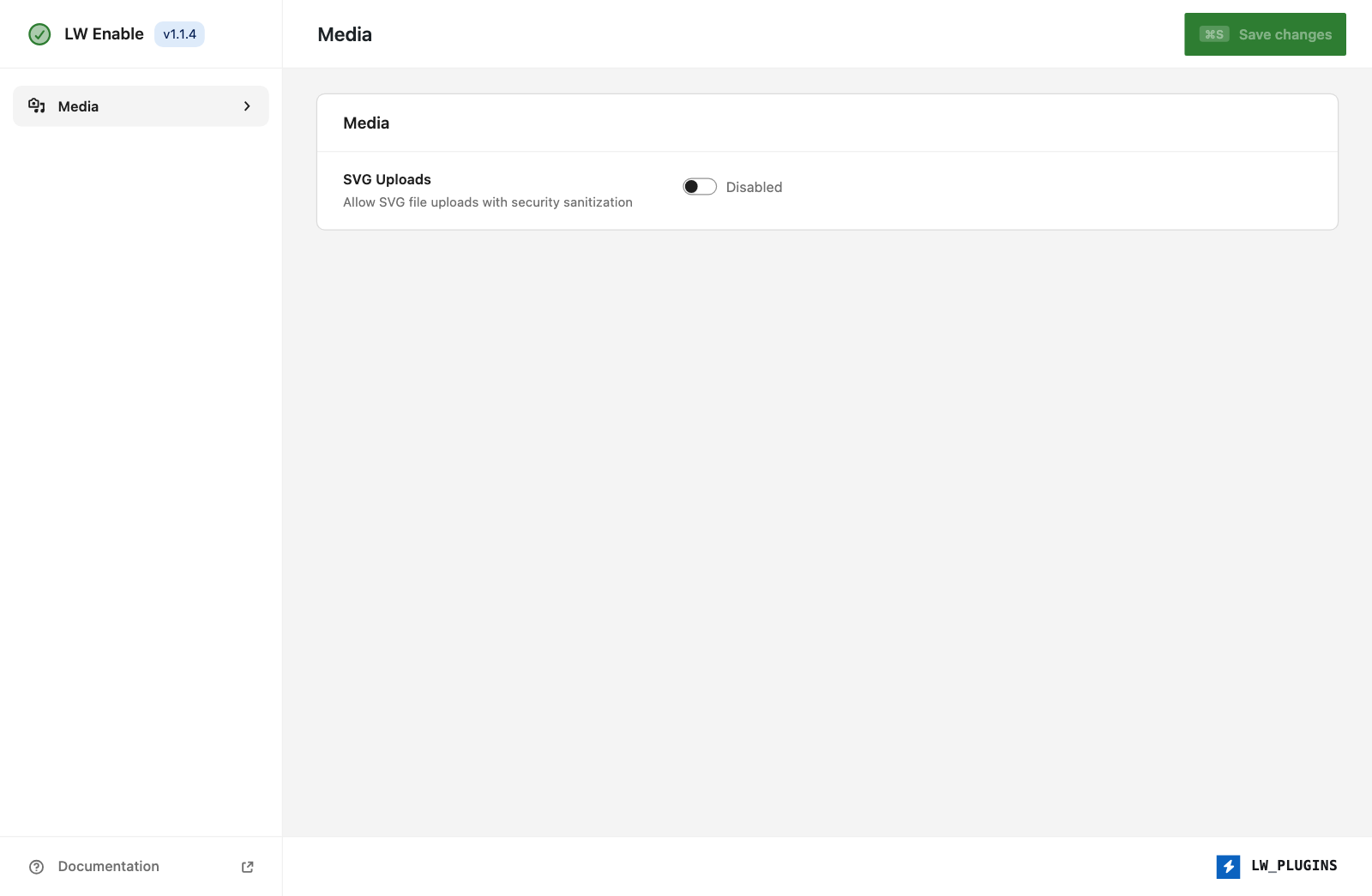 LW Enable Settings