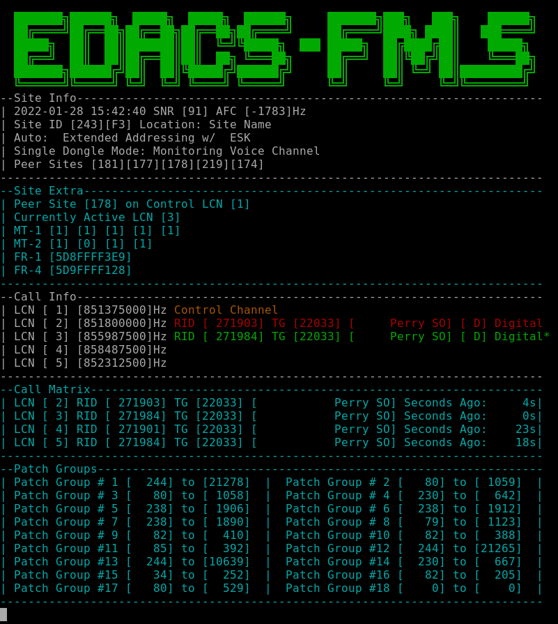 Peculiar Con qué frecuencia confirmar GitHub - lwvmobile/edacs-fm: EDACS trunk tracking using RTL2832. rtl_fm,  sdr++, gqrx, or gnuradio.