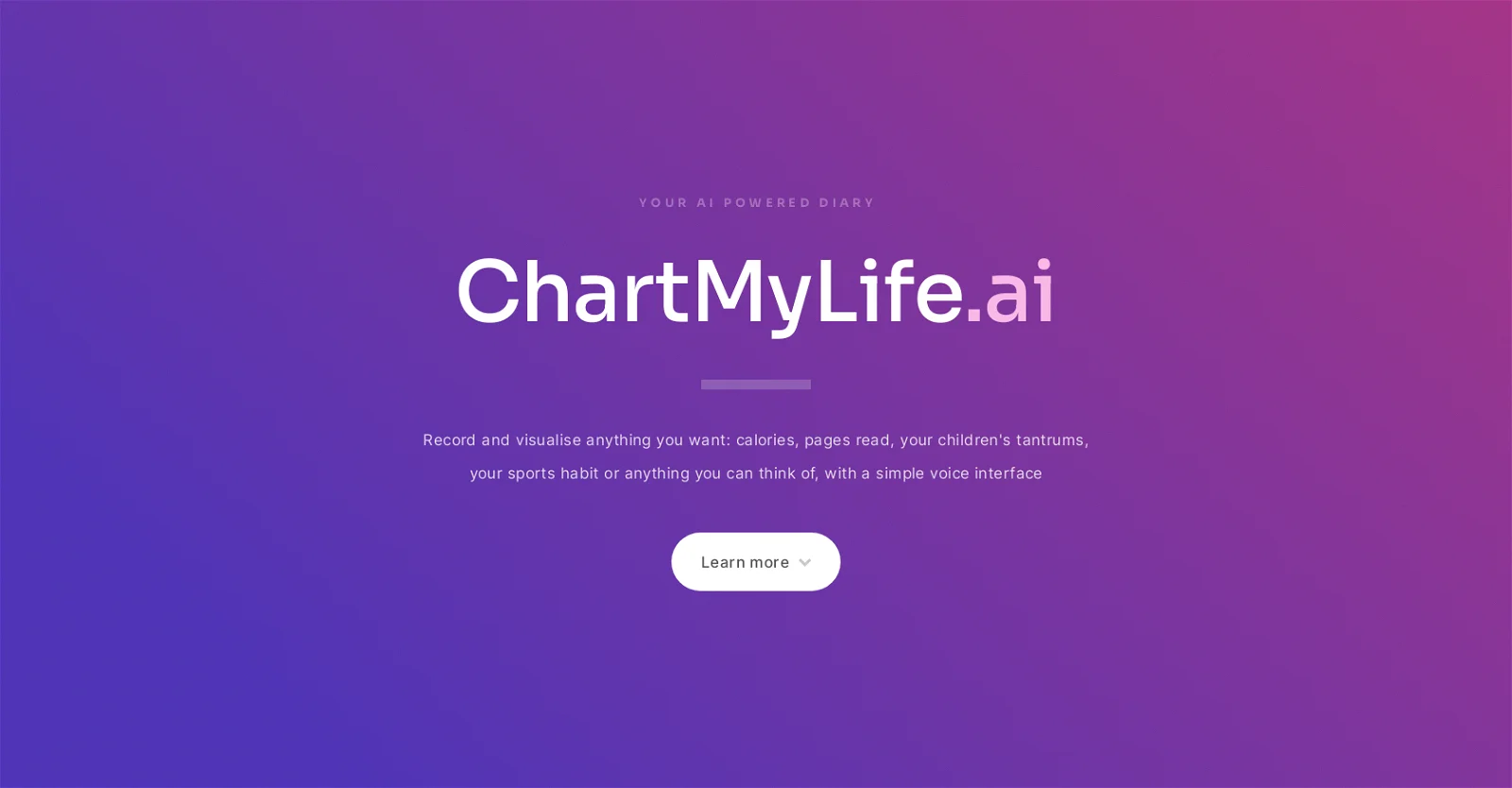 Chart My Life: 차트와 그래프를 위한 AI