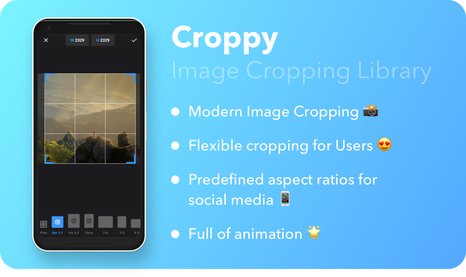 GitHub - lyrebirdstudio/Croppy: Image Cropping Library for Android