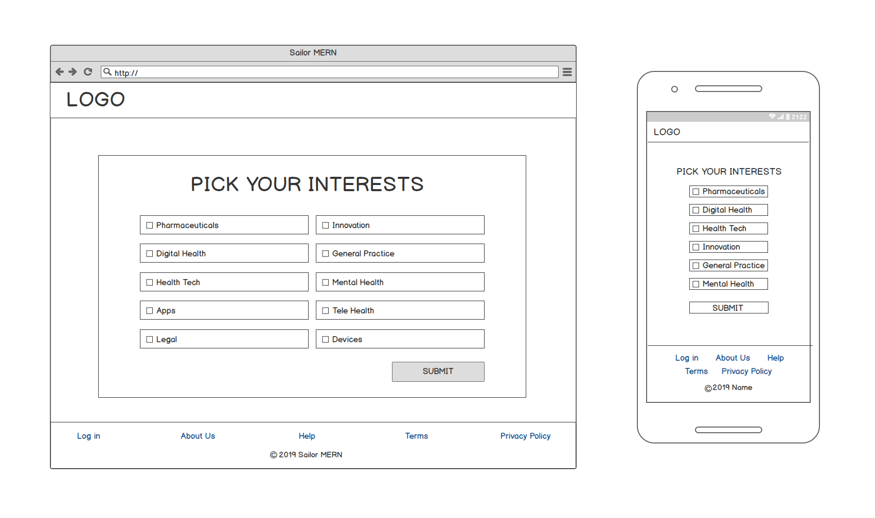 Interests Form