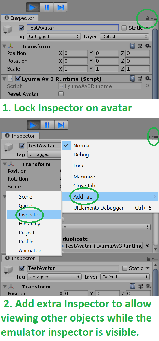 Lock your inspector to allow investigating other objects