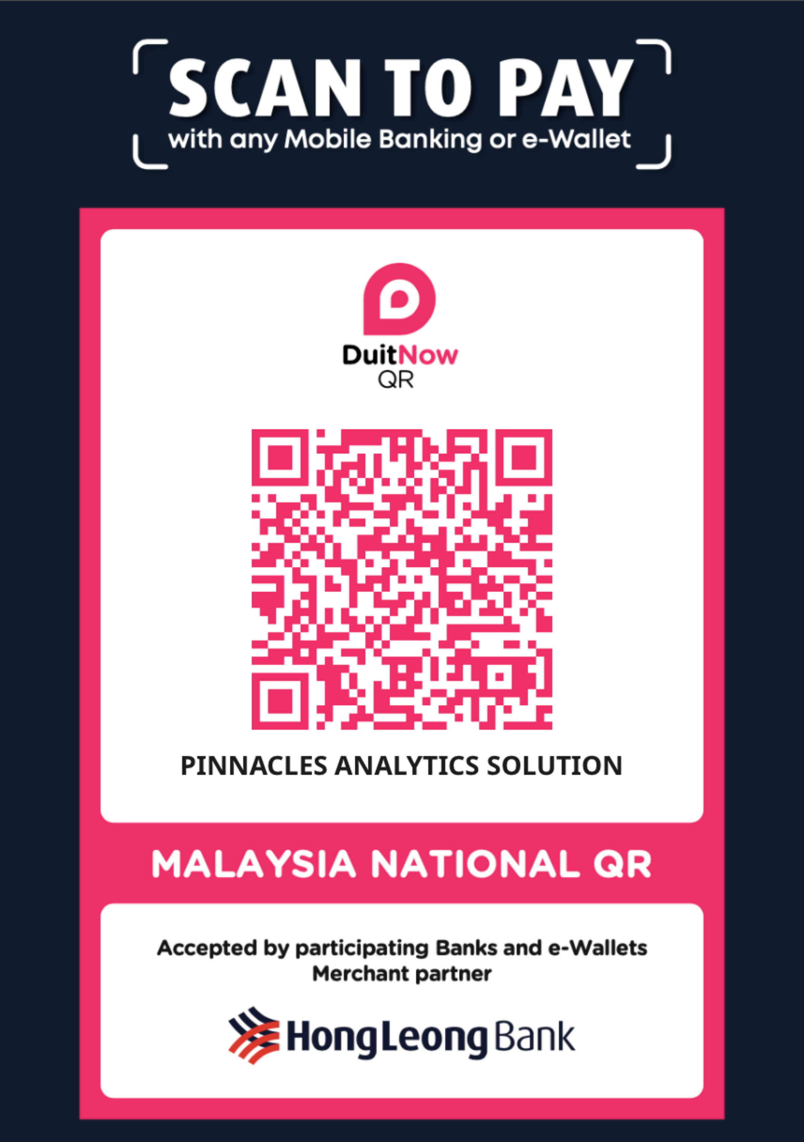 DuitNow QR Code - Pinnacles Analytics Solution