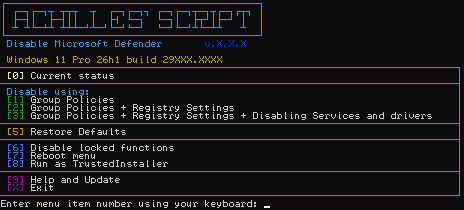 Text User Interface