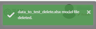 Image of deleted Team Data file confirmation message.