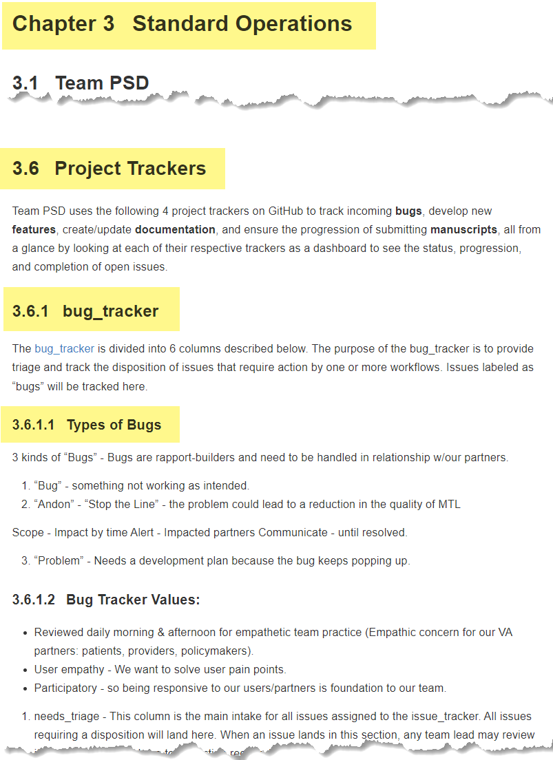 Image of manual headings examples.