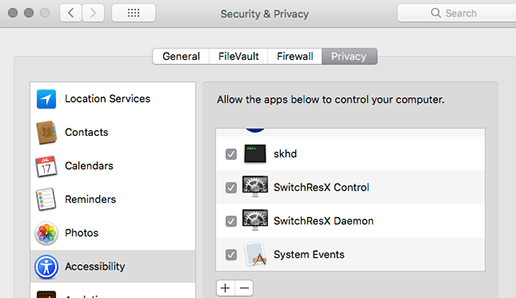 Keyboard preferences enabling standard function keys