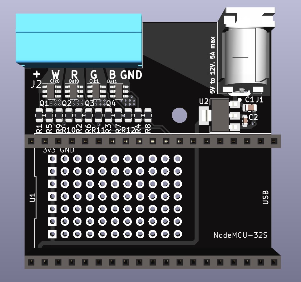 ESP32-LED-driver hardware, from the project README