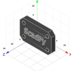 chamfered mounting plate