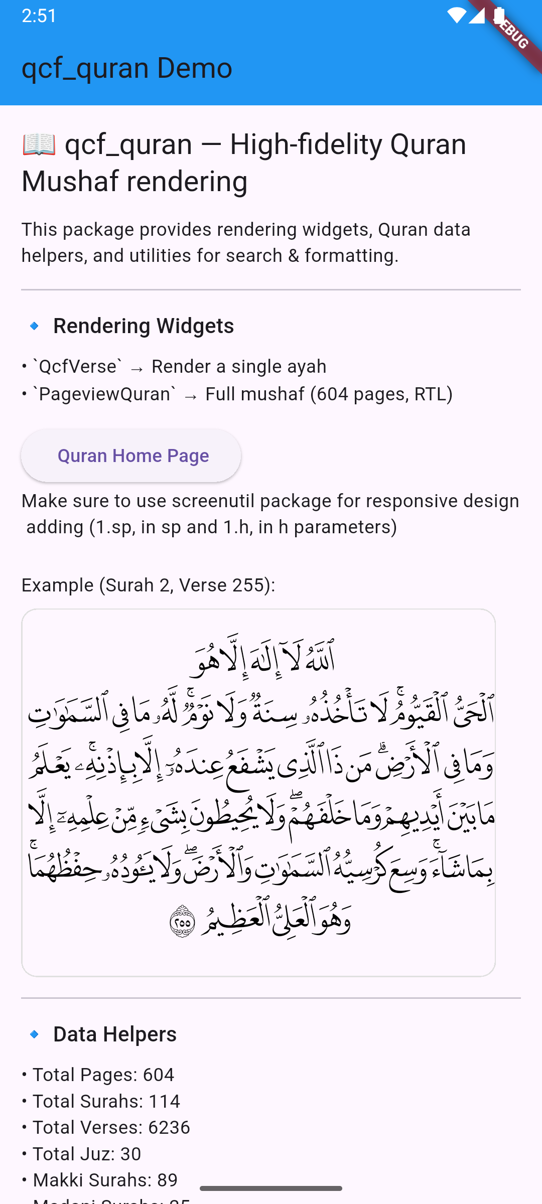 Quran page view