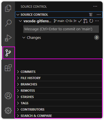 Views Layout: Source Control