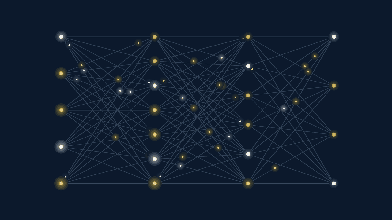 AI neural network animation