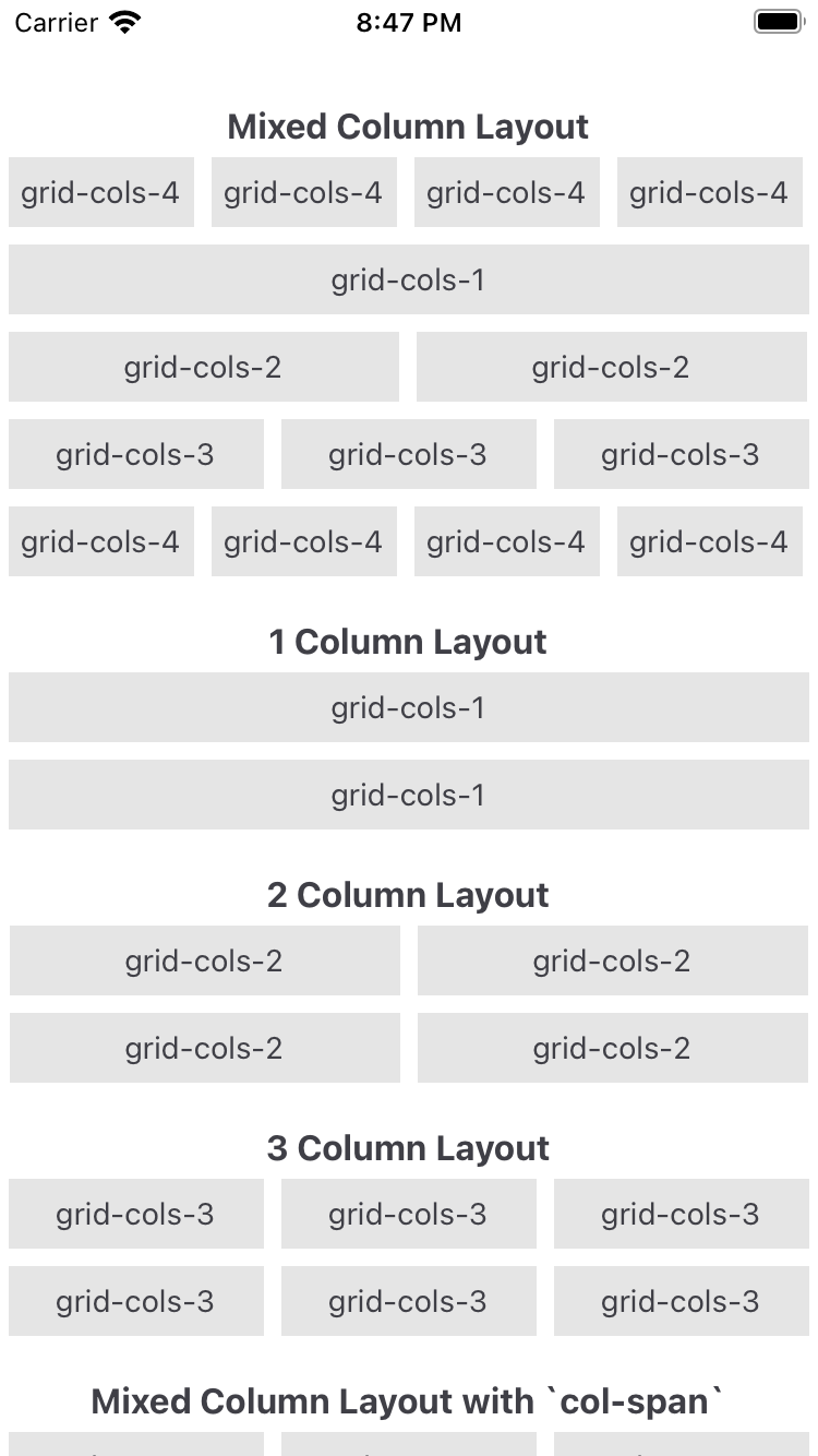 Grid System Examples