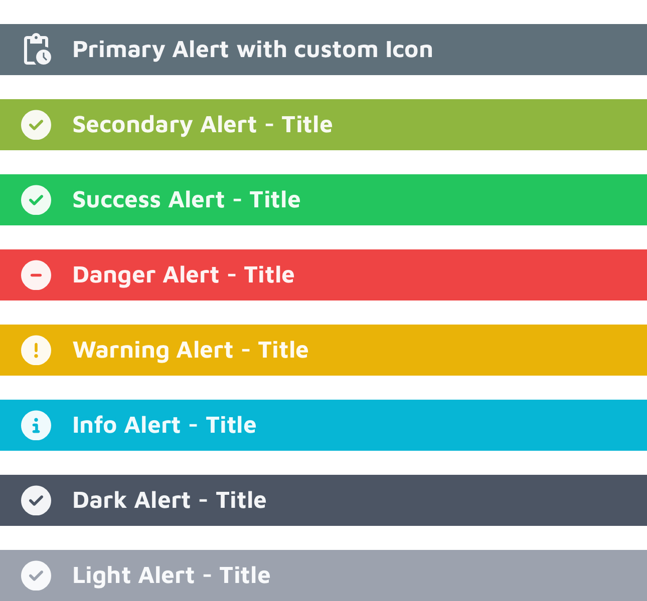 Alerts solid variant