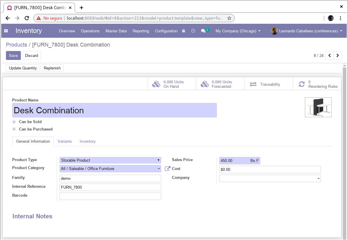 Access 'Manage Products' from Inventory App