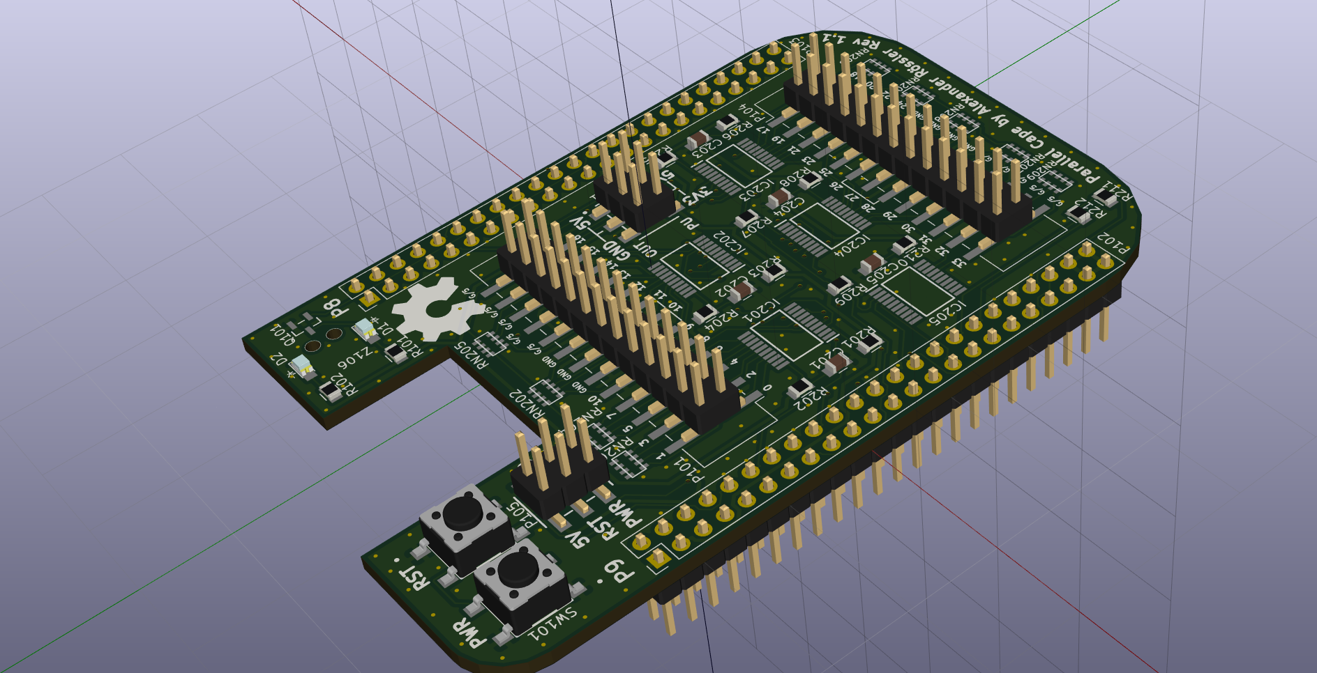 Bb parallel port cape, from the project README
