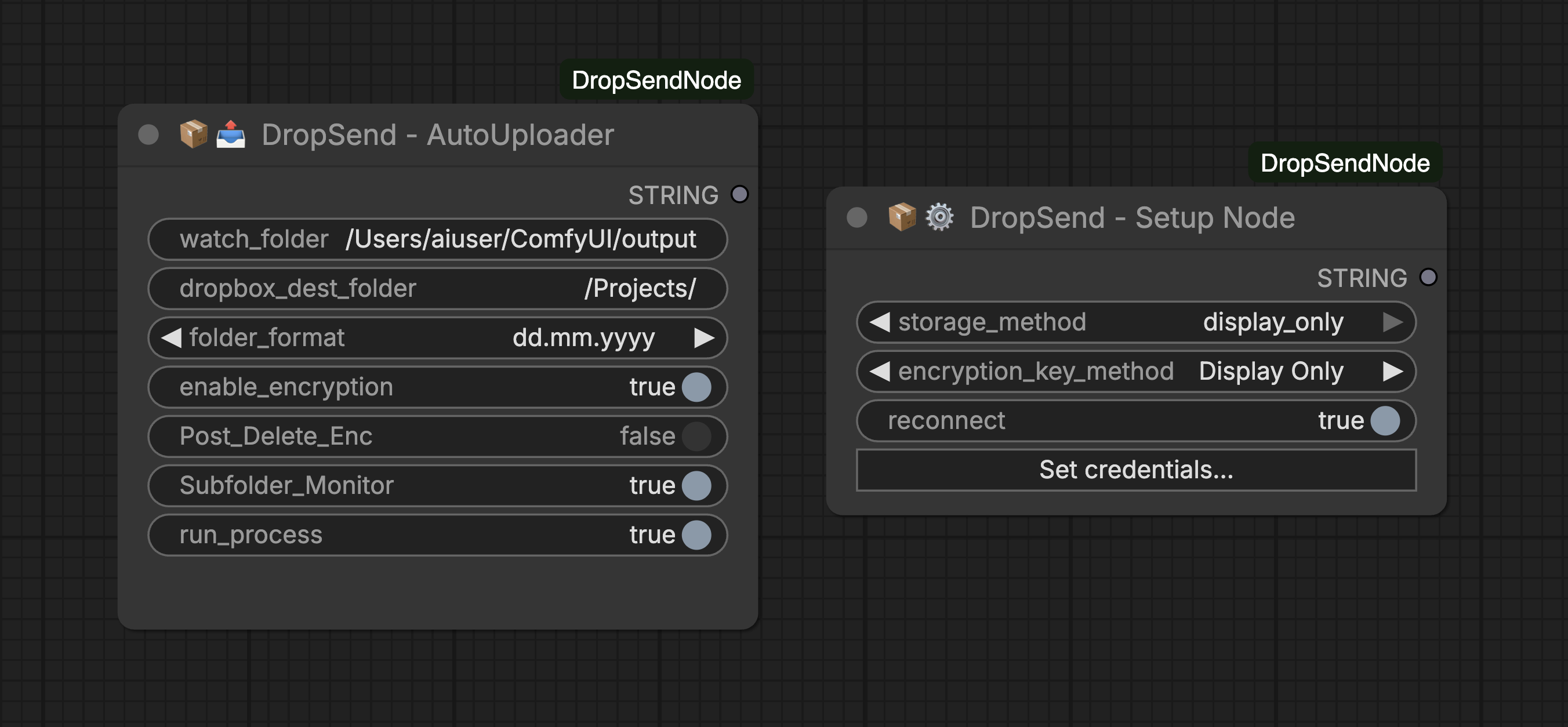 DropSend Node Overview