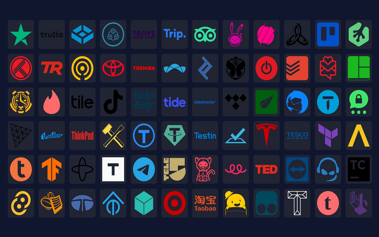Screenshot of some of the available icons.