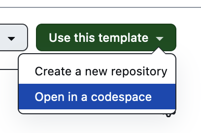 Open in a codespace