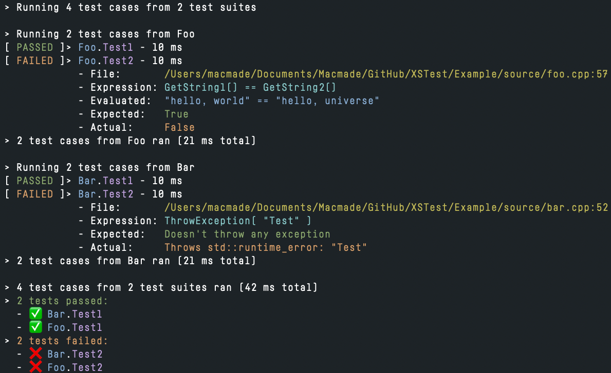 XSTest Example Output