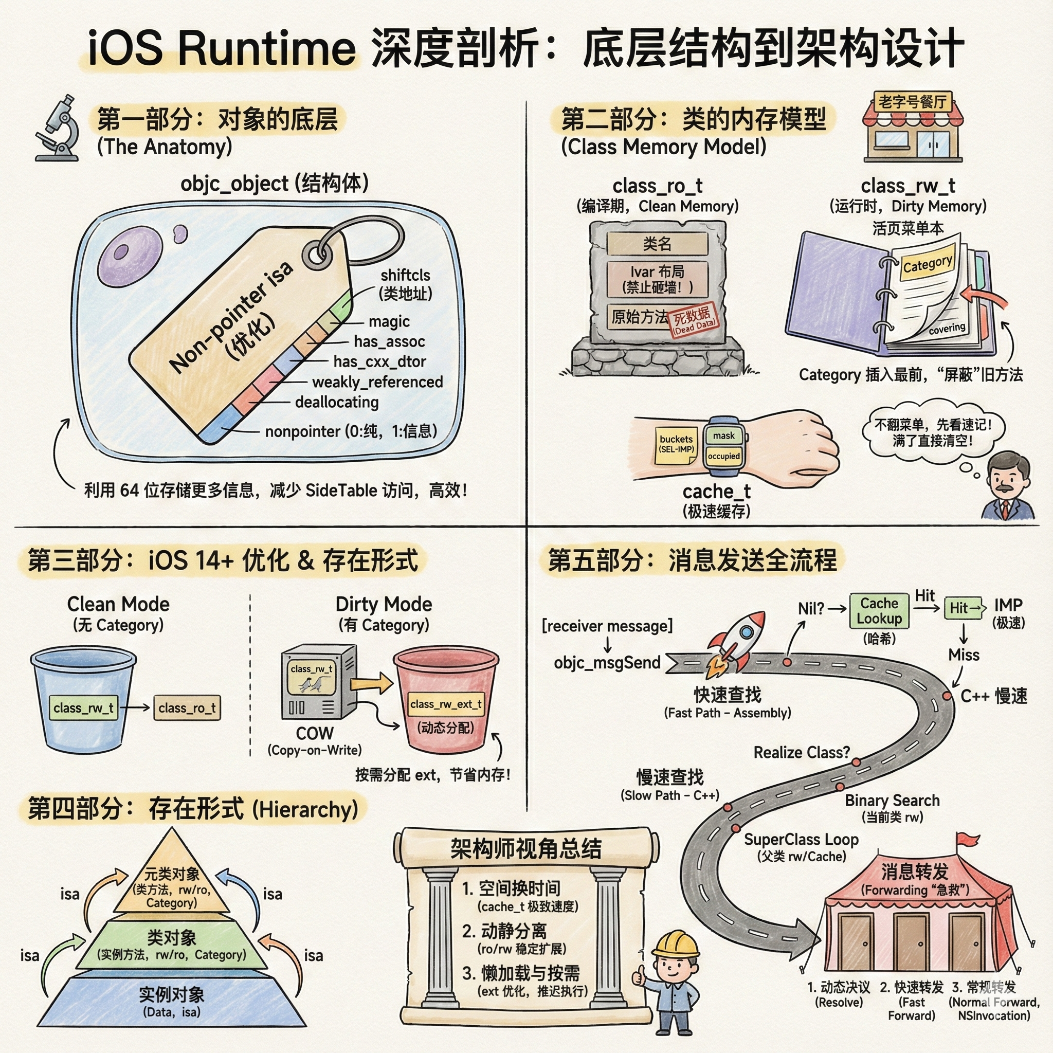 iOS Runtime 深度剖析：从底层结构到架构设计